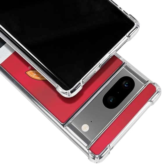 Skinit Clear Phone Case Compatible with Google Pixel 7a - Officially Licensed NHL Chicago Blackhawks Jersey Design