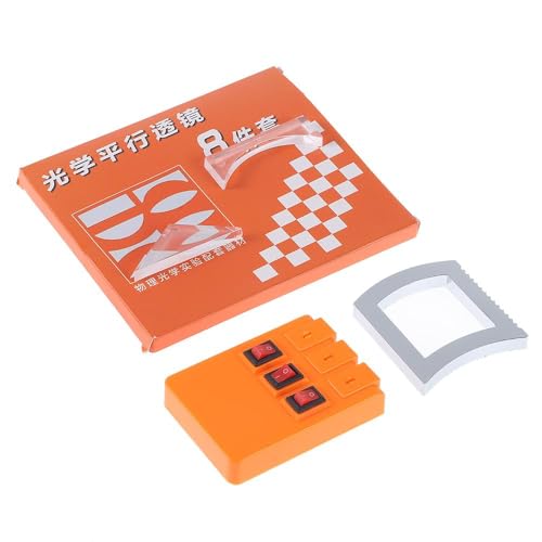 Image of Physics Optical Experiment Set, Dial Linear Light Source, Acrylic Reflector, Refraction Triangular Prism, Convex Lens, Concave Mirror