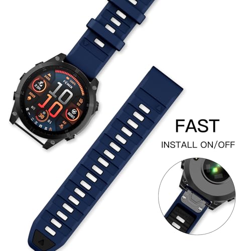 Correa de silicona para reloj Garmin Fenix 26mm miniatura 3