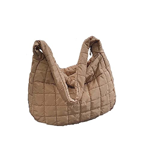 MLAFE Yuansu Yunduo Pleated Bag Women's Leisure Large Capacity Dumpling Crossbody Bag Y2K Commuter Women's Bag (khaki)
