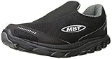 MBT Men's Speed 16 Slip On Walking Shoe, Black/Gray, 7.5 M US