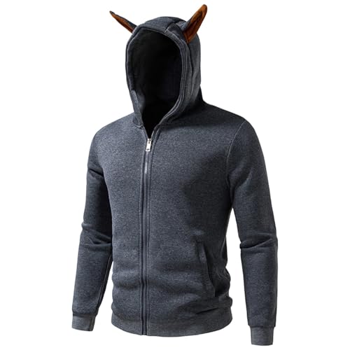 Sweat homme polaire avec patch zippé et doublure thermique