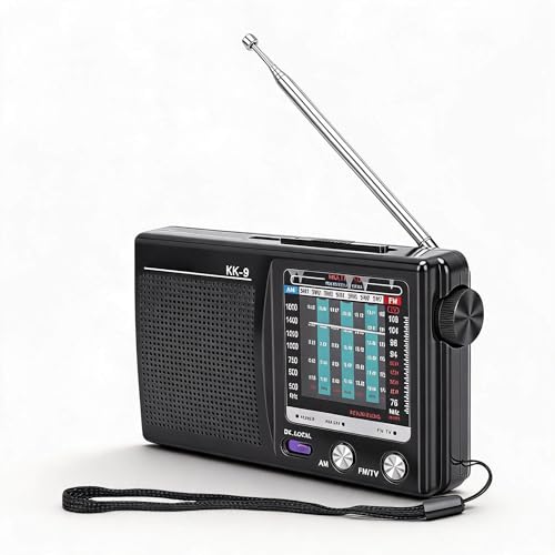 Radio Portátil Zunate AM FM SW Multi Banda Negro miniatura 1