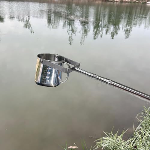 Muestreador de Agua telescópico con Vaso de precipitados de Acero Inoxidable y Varilla de muestreo Extensible para un análisis eficiente de la Calidad del Agua.