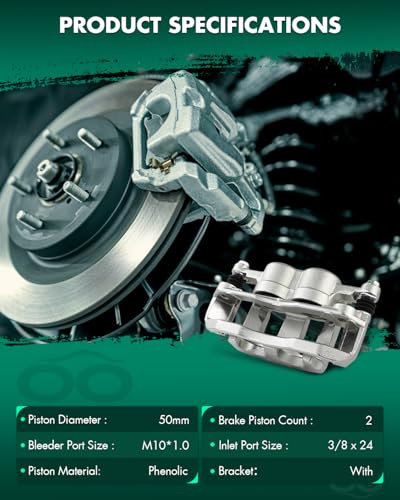 Image of SCITOO 18B4994 Front Right Disc Brake Caliper Assembly w /Bracket For Ford For Explorer 2006-2010,For Ford For Explorer Sport Trac 2007-2010,For Mercury For Mountaineer 2006-2010