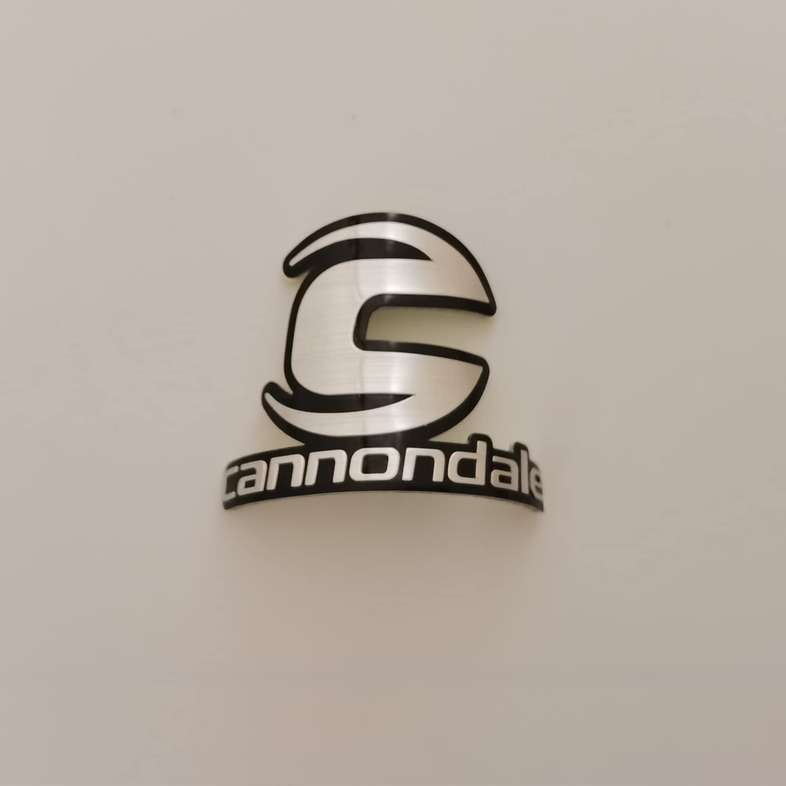 Gepinke Bike Badge Soft Aluminum Alloy Decals Stickers for MTB BMX Folding Bicycle Front Frame Cycling Accessories Emblem Tube DIY (Cannon-Dale.(Letter))