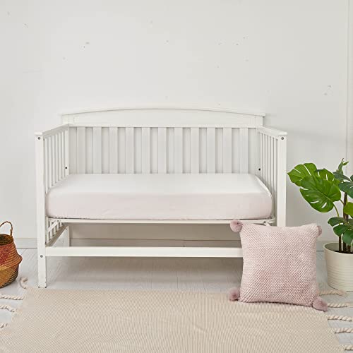 Image of Satin Crib Sheets 2-Pack for Babies & Toddlers - Soft, Gentle on Hair & Skin - Fitted Satin Sheets for Crib or Toddler Mattress