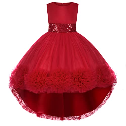 Vestido para niñas de fiesta cómodo con hombros inclinados que evita rozaduras en bodas