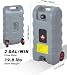 Garvee 60L Fuel Caddy on Wheels w/Pump 3 m Hose for Petrol Diesel Gasoline