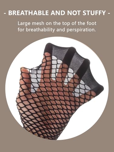 Image of Women's Mesh Short Socks Hollowed Out Fishing Net Ankle Socks Wearable Spring and Summer Thin Breathable Stockings