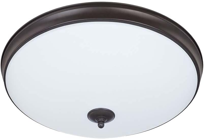 Good Earth Lighting Legacy 11-inch LED Flush Mount – Satin Nickel, Dimmable, 1108 Lumen, 3000K, 50,000 Hour Rated Lamp Life