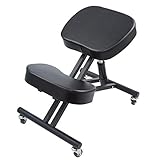 COMODIDAD PERSONALIZADA -- Ya sea para uso doméstico o como regalo para amigos preocupados por la salud, esta silla ergonómica profesional sin respaldo seguramente hará maravillas en la postura y la salud. El ángulo y la altura de esta silla plegable se ajustan fácilmente para diferentes alturas y edades