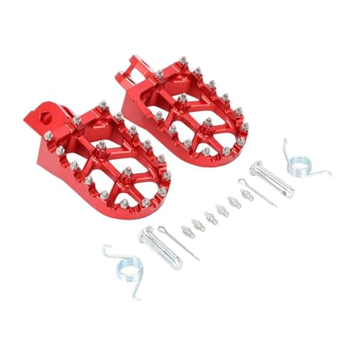 Repose-pieds moto Honda GROM 125 en alu rouge pour un meilleur grip
