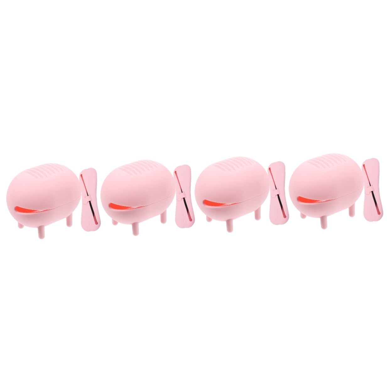 FRCOLOR 4 juegos de herramientas de belleza de silicona para secar esponjas de belleza, esponjas de maquillaje, esponja de maquillaje, estuche de viaje, cepillo de maquillaje, caja de esponja, sello