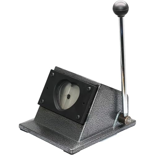 Perforadora de papel en forma de corazón, cortador manual resistente para manualidades, insignias, imanes de nevera, llaveros, 57 mm x 53 mm