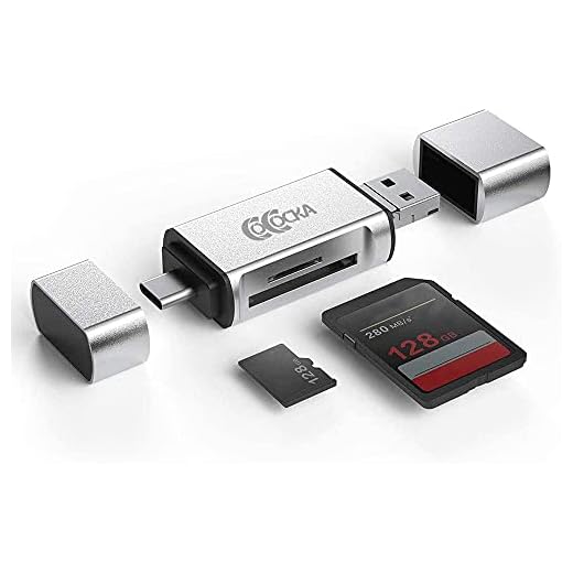USB SD Card Reader, 3-in-1 USB to SD Card Converter USB OTG Adapter, USB 2.0 Memory Card Reader for Smart Phones/Tablets/PC/Laptop