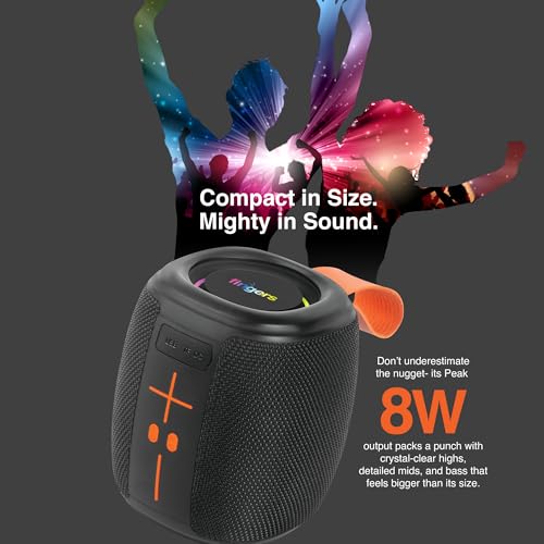 Image of FINGERS SoundNugget-BT6 Portable Speaker (RGB, BT, FM, MicroSD, USB, IPX4)