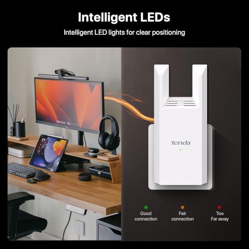Image of WiFi Extender N300, WiFi Extender Signal Booster, with Ethernet Port, Up to 800 Sq. Ft.,Single Band WiFi Booster, Repeater Mode&AP Mode,Easy Setup,2.4GHz,A10