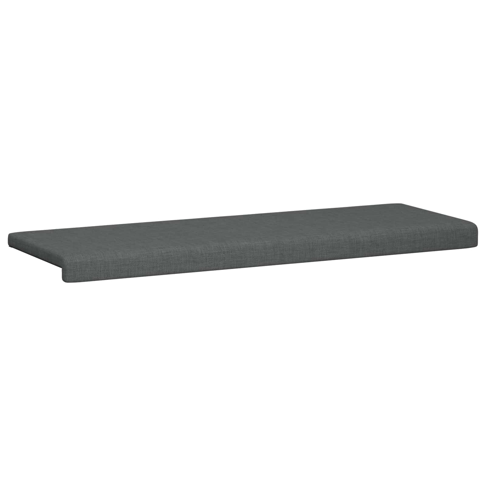 Poduszka na ławkę w kształcie litery L, ciemnoszara, głębokość 35 cm | Antypoślizgowy spód, wypełnienie piankowe, 100% poliester, do przedpokoju i salonu