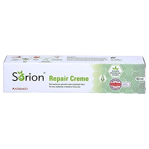 Sorion Repair Creme – bei Schuppenflechte Neurodermitis trockener Haut und Ekzemen zur intensiven Hautpflege 60 ml