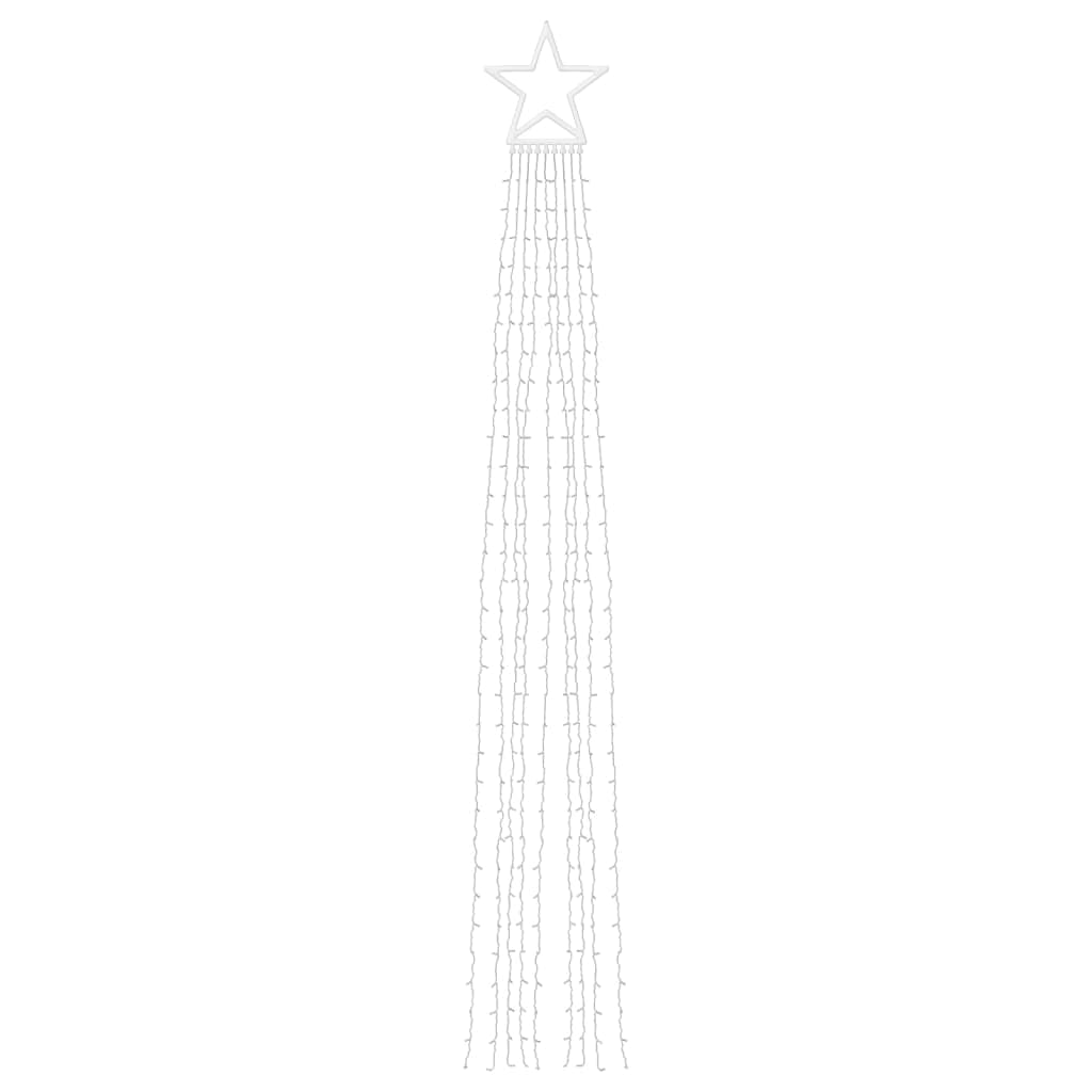 Oświetlenie choinkowe, 320 diod LED, ciepła biel, 375 cm, kabel z tworzywa sztucznego PCW, miedź, 8 trybów oświetlenia, do wnętrz, na zewnątrz, oświetlenie nastrojowe