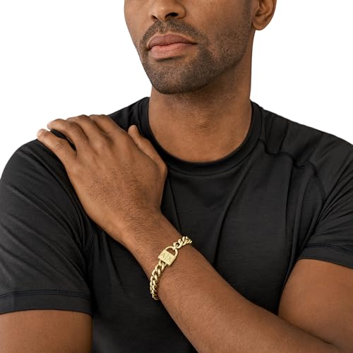 Image of A|X Armani Exchange Stainless Steel Chain Bracelet for Men