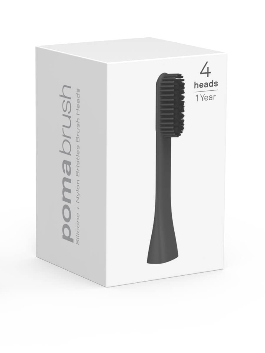 Tête de brosse en silicone et nylon carbone