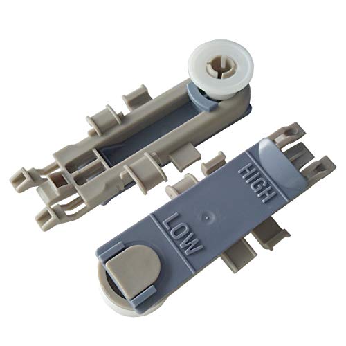 WP8561996 Dishwasher Upper Rack Wheel Adjuster 2 PCS Replacement for Whirlpool Maytag KitchenAid Magic Chef Dishwashers Top Rack Parts Compatible with W10889280 B0050O2HIO B00JLMM1V4 ABS Plastic