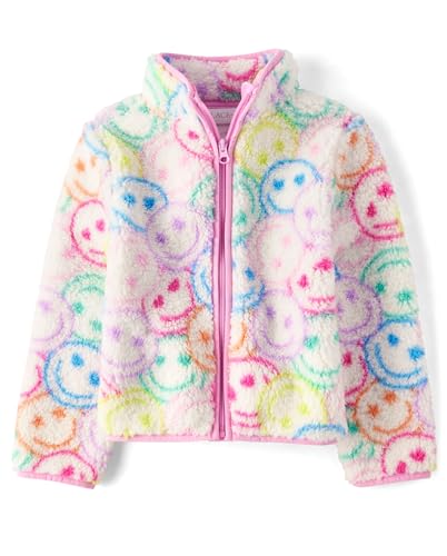 Image of The Children's Place girls Long Sleeve Sherpa Zip-up Hoodie