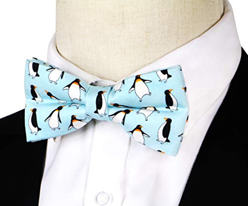 Ocia Cute Pattern Pre-Tied Bow Tie Adjustable Bowties For Adult & Children (Penguin) #TOP1