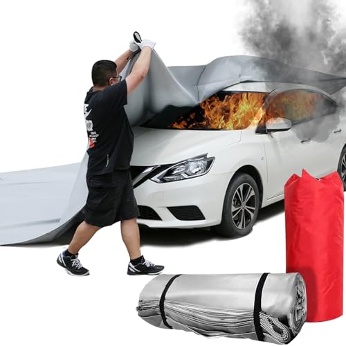 AMSXNOO Car Fire Blanket, Emergency Fireproof Blankets, 19.7x29.5ft/6x9m by AMSXNOO - Used condition - US$368.63