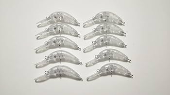 クランク、ニョロ Amazon | 2g 5cm 未塗装 ニョロ系クランク 10個セット ブランク