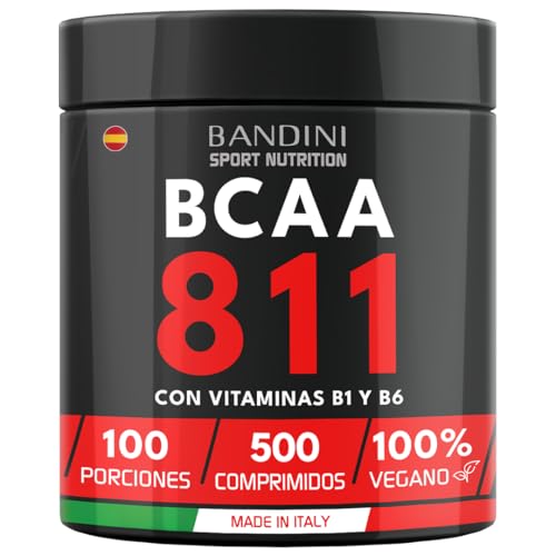 Bandini® BCAA 8.1.1 500 comprimidos | Aminoácidos de Cadena Ramif...