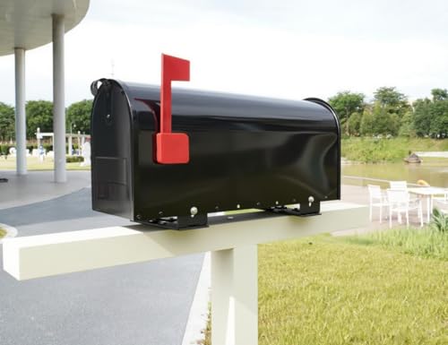 Image of Adjustable Mailbox Mounting Bracket,Carbon Steel,Adjustable Design(Only Applicable to mailboxes with Widths ranging from 7.5 inch to12.4)
