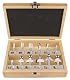Fräser-Set Makita D-53556 12-teilig in Holzkasette mit 8 mm Schaft