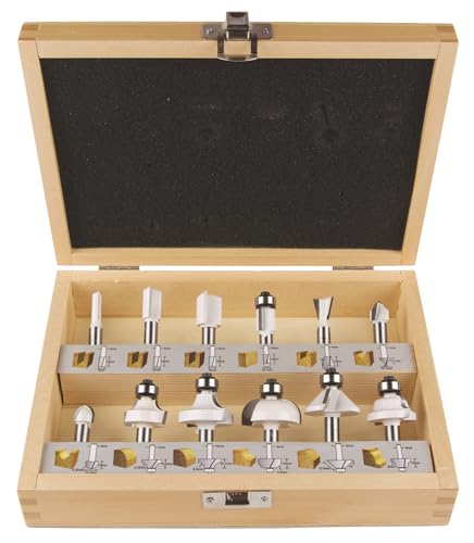 Coffret de 12 Fraises à bois sur queue de 8 mm - MAKITA D-53556