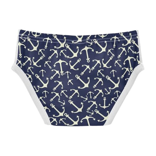 Boys' Exclusive Briefs Toddler Underwear 95% Combed Cotton Boxerbriefs 2T Nautical Anchor Pattern 472
