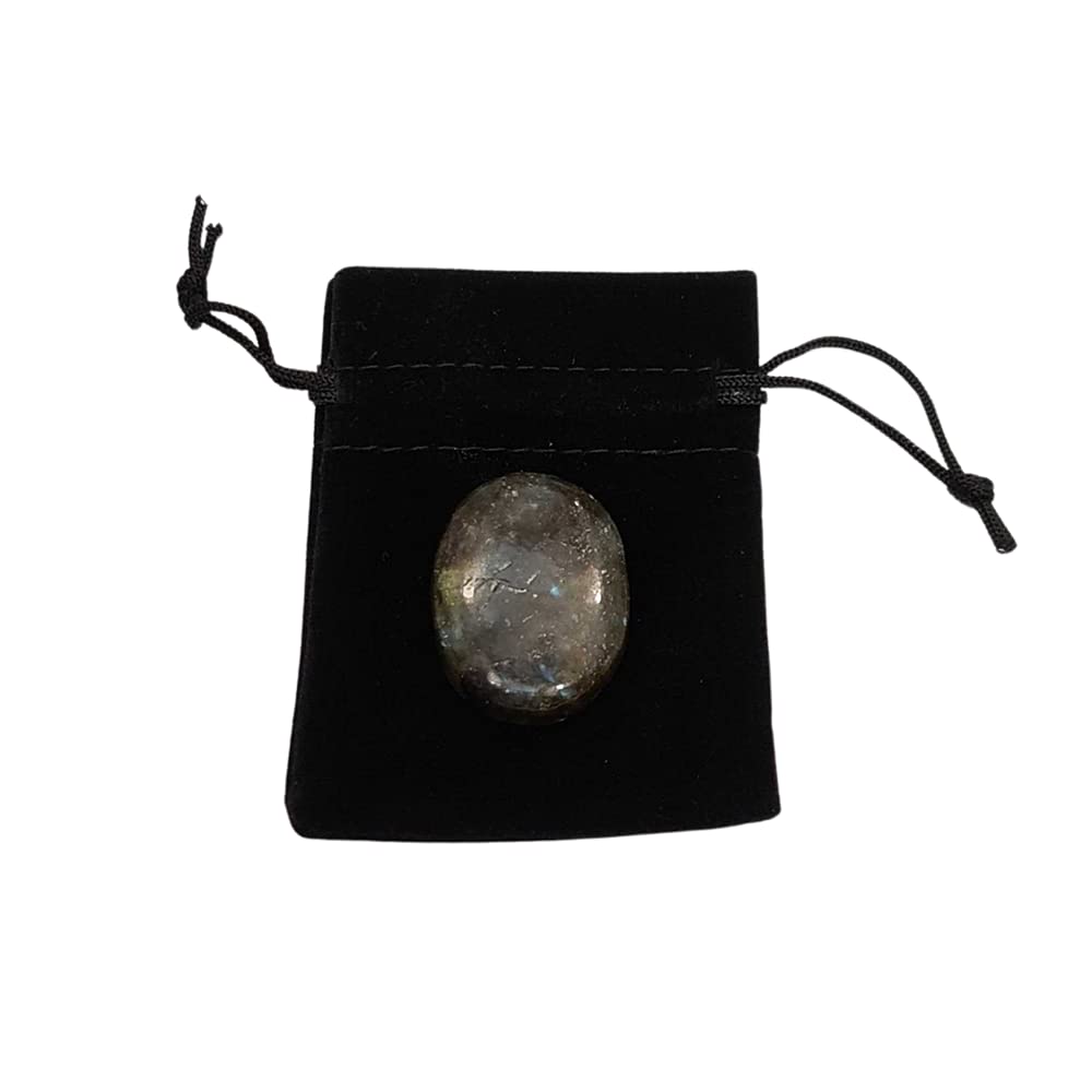 VIE Naturals Worry Thumb Stone, Labradorite, One