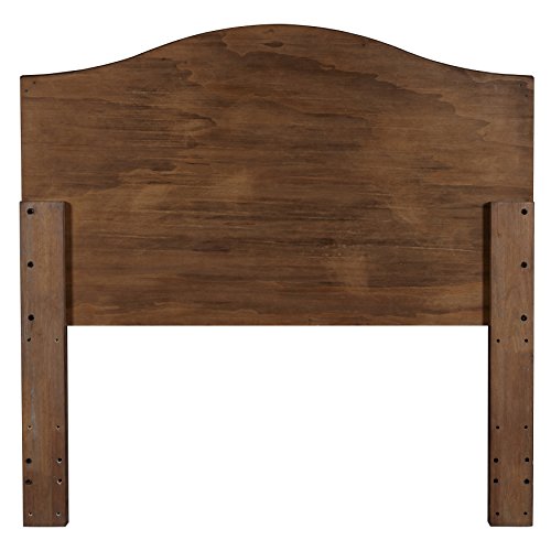 Pulaski Camel Back Chevron Patterned Wood Headboard, Queen, Brown - Image 6