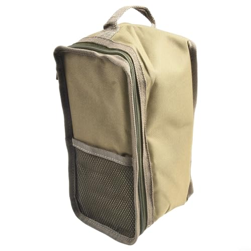 Crabop Linterna de gas para camping, bolsa de transporte de poliéster 600D, funda de almacenamiento con asa para lámpara de caballo de queroseno, equipo de senderismo al aire libre, protector verde