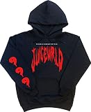 Domination Hoodie with 999 Design on Sleeve Black (Red and White Design) (as1, alpha, x_l, regular, regular)