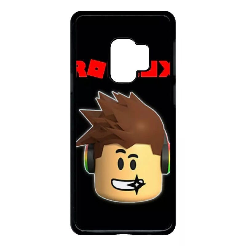 Coque pour Galaxy S9 anti-rayures noire au design inspiré de Roblox