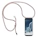 Produktbild Handyanhänger Hülle für Samsung Galaxy S9,Pouch Bag Mode-Accessoire Handytasche Smartphone Necklace HandyHülle mit Band - Schnur mit Case Zum umhängen in RainbowRoségold
