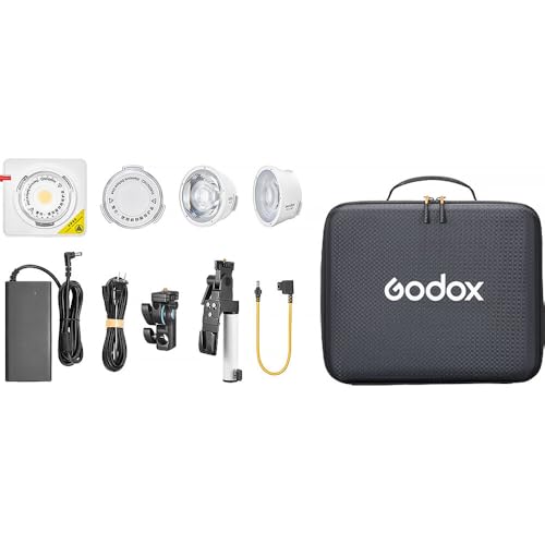 Godox RGB Portable LED Light Kit with V-Mount Handgrip, 110W,