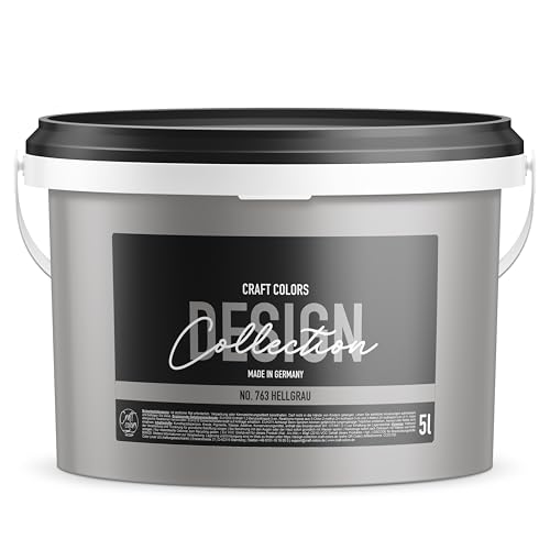 Craft Colors® 5L hochwertige Wandfarbe edelmatt, Kreidefarbe made in...