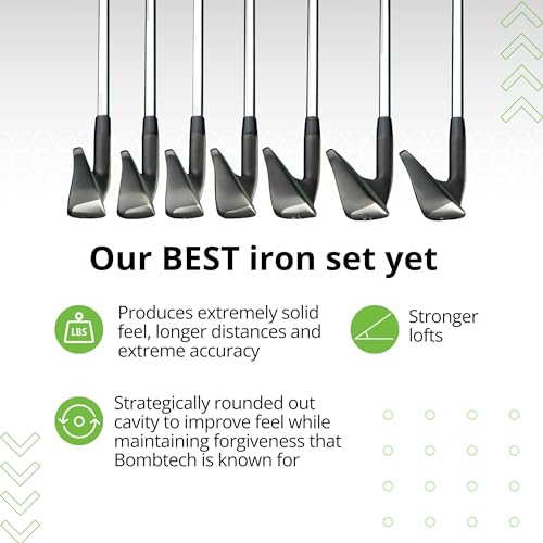 BombTech Golf 4.0 Premium Right-Handed Iron Set (4-PW)
