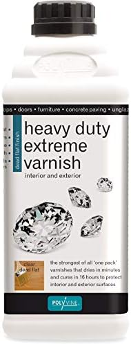 Polyvine Heavy Duty Extreme Varnish with Dead Flat Finish 1 Litre