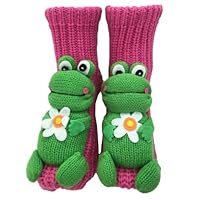 Saxrel Teenage Girl Gifts – Cute 3D Knit Frog Animal Hugging Socks Women