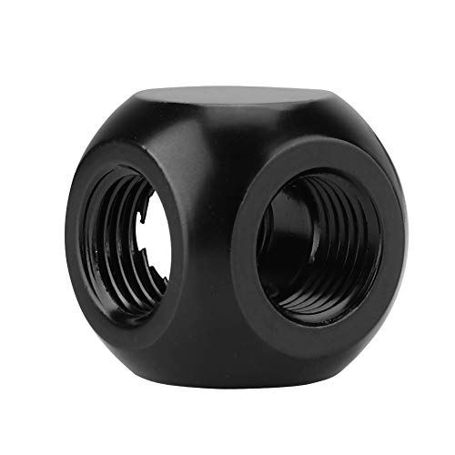 CHICIRIS Connettore del Tubo di Raffreddamento Ad Acqua a 3 Vie G1/4 in Ottone per il di Raffreddamento Ad Acqua PC