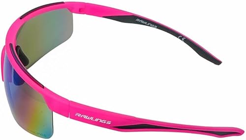 Miniatura 5 de Rawlings Gafas de sol retro Vaporwave Baseball Shield color rosa neón
